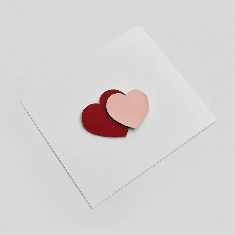 Happy Hearts Red & Pink Hair Clip