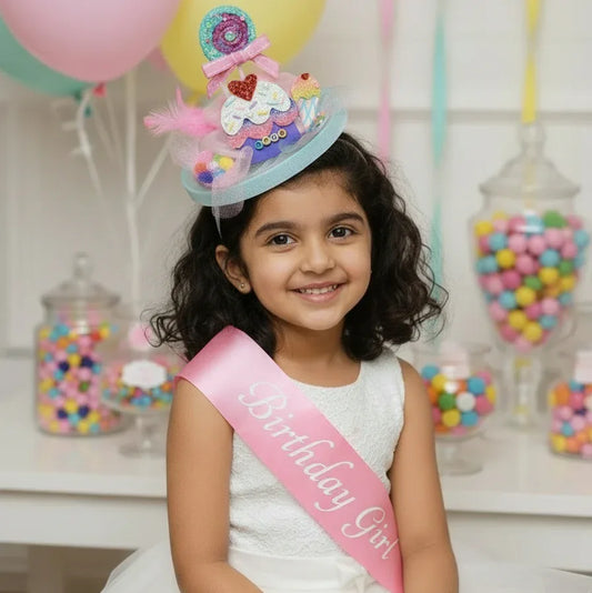 Personalised Name Candy Fascinator Hat
