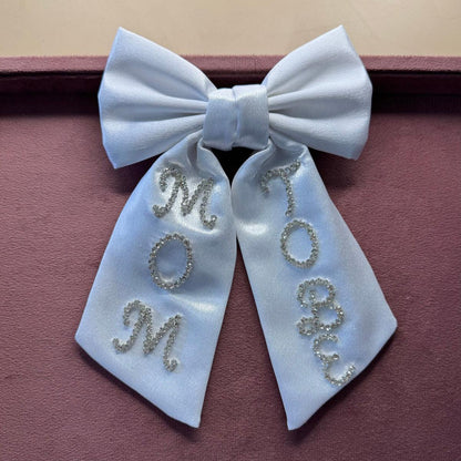 custom mom to be bow