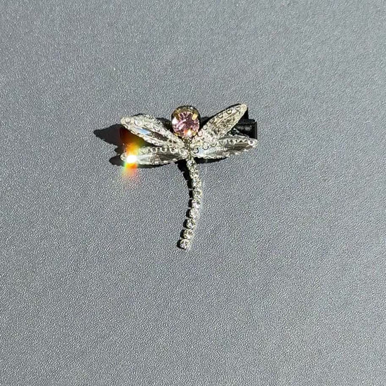 Crystal Dragonfly Hair Pin
