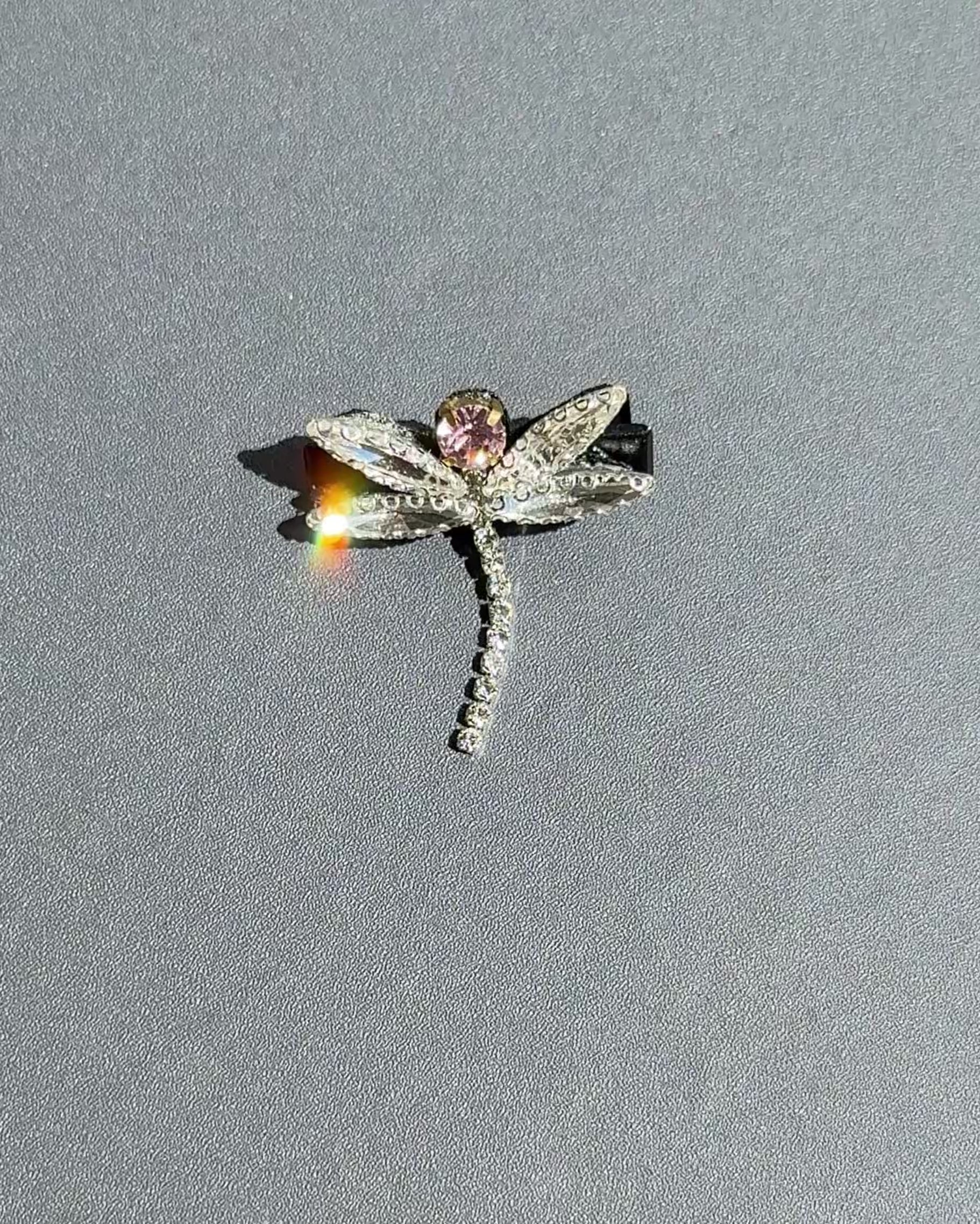 Crystal Dragonfly Hair Pin