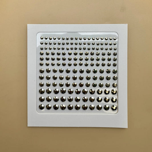 Silver Bling Hair Sticker Sheet