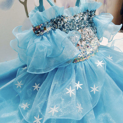 Disney Princess Frozen Elsa Party Dress | Designer Wear Disney Princess Frozen Elsa Party Dress | Designer Wear