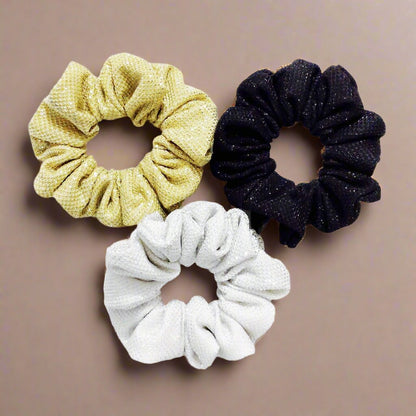 Dreamy Vibes Scrunchie Set | Fluffy and Premium Material | Women Party Hair Accessory
