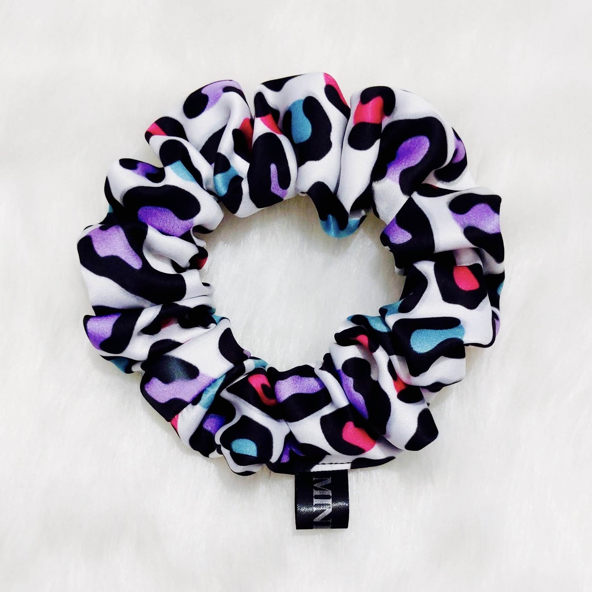 Leopard Animal Print Scrunchie | Designer Satin Scrunchies