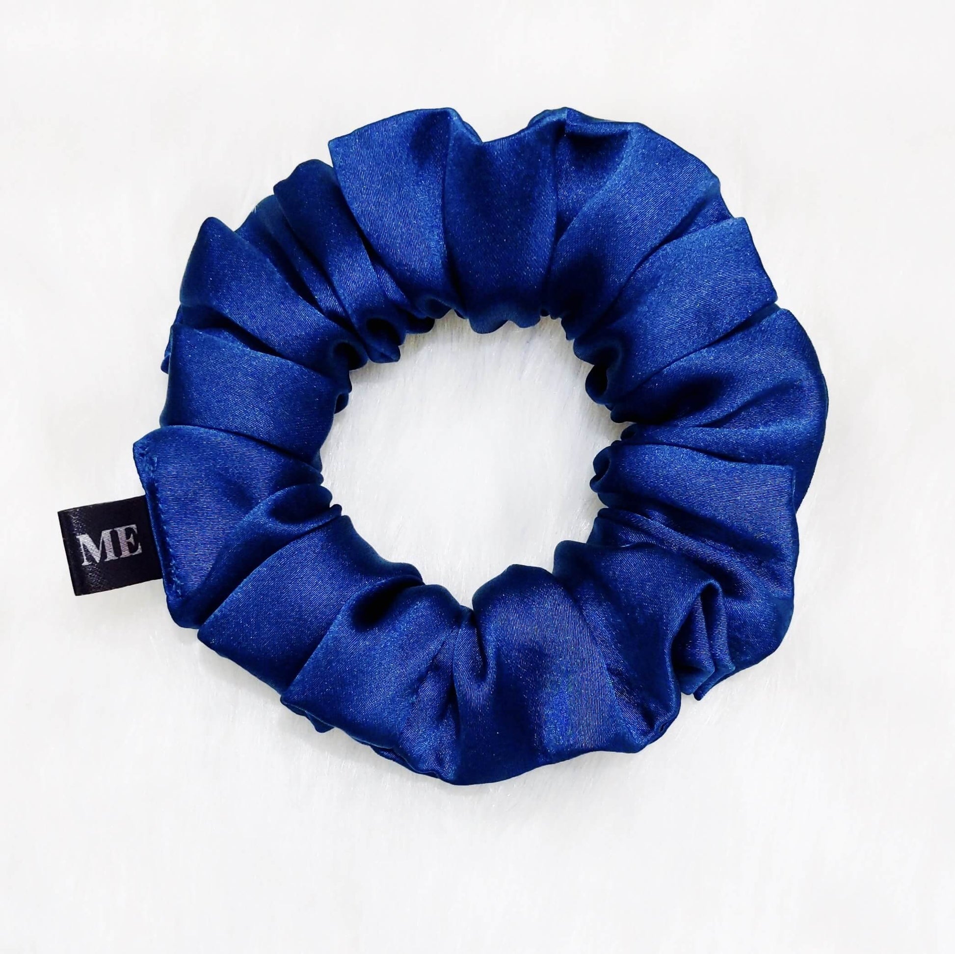 Blue Satin Scrunchie | India | Online