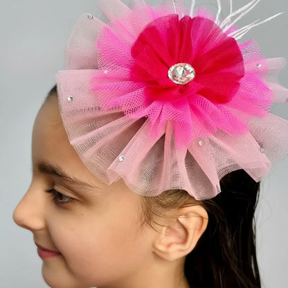POMPONETTE Pink Fascinator | Multiple Shades Hair Accessories