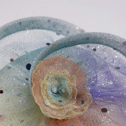 Twist and Shine Rainbow Fascinator Hat | Designer Hair Clip