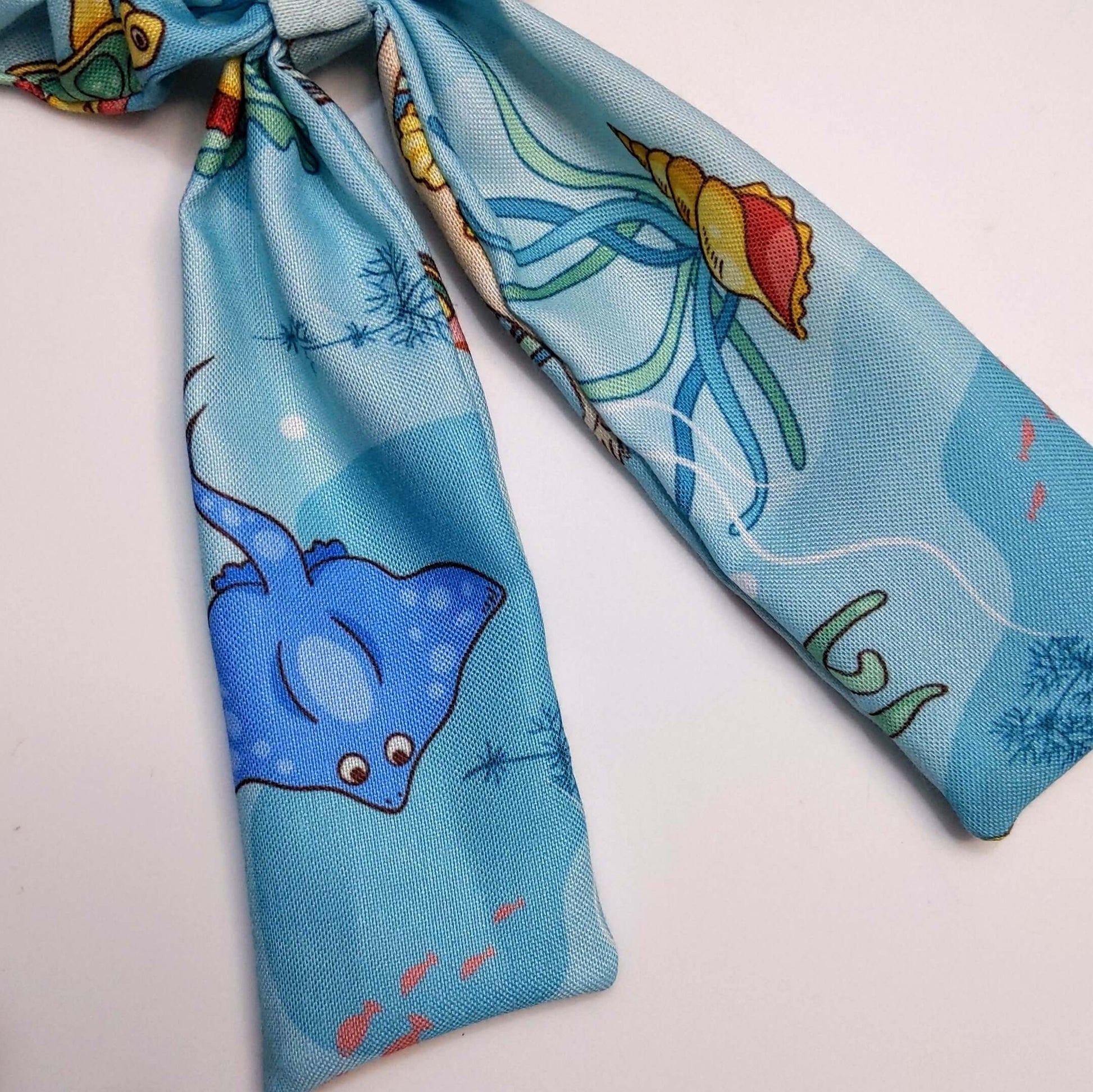 Under the sea Hair Scrunchie with tail | Fun Hair Accessories for Kids & Girls
