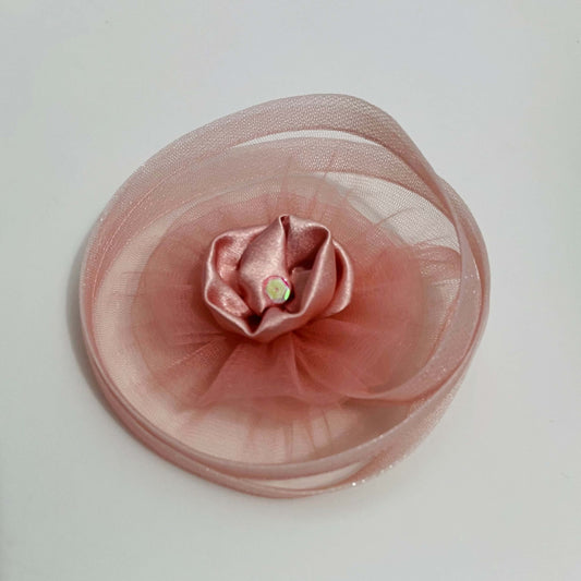 Blush Pink Princess Fascinator | Birthday Hair Clip