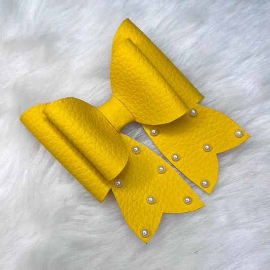 Yellow French Bow | Baby Girl Headband