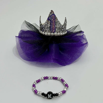 Personalised Birthday Princess Crown | Fascinator Hair Clip