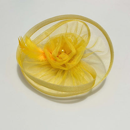 Princess Belle Yellow Fascinator | Headband for Baby Girl
