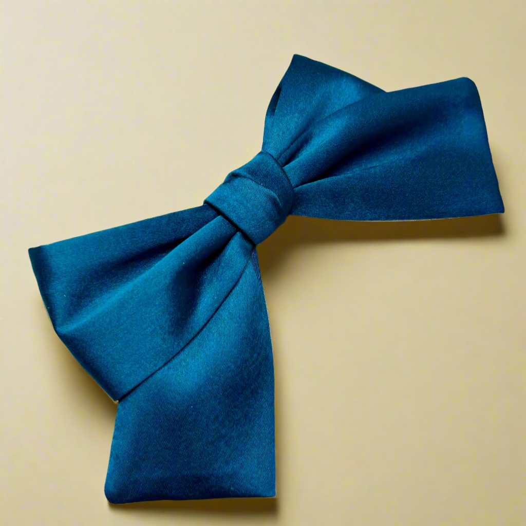 Teal Blue Pigtail Bow | Women Hair Accessories