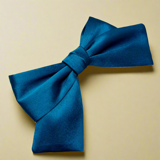 Teal Blue Pigtail Bow | Women Hair Accessories