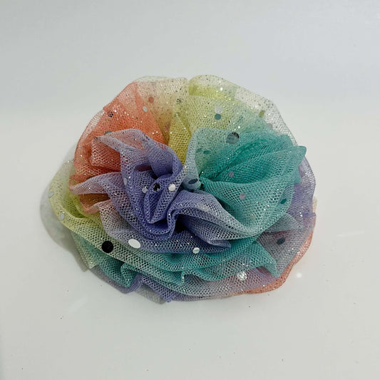 Pastel Rainbow Flower Fascinator | Birthday Party Favours