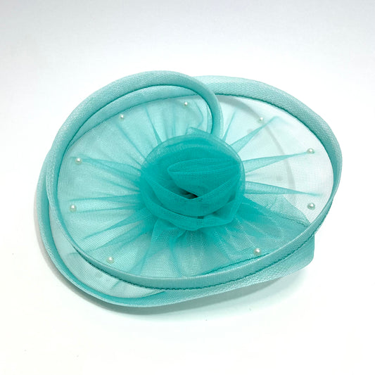 Princess Jasmine Sea Green Fascinator | Alligator Hair Clip