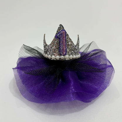 Personalised Birthday Princess Crown | Age Number Hair Clip