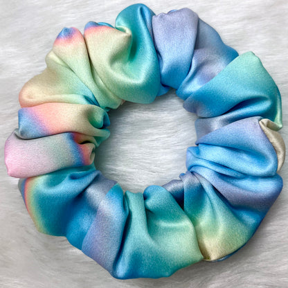 LOVELY RAINBOW Satin Hair Scrunchie 