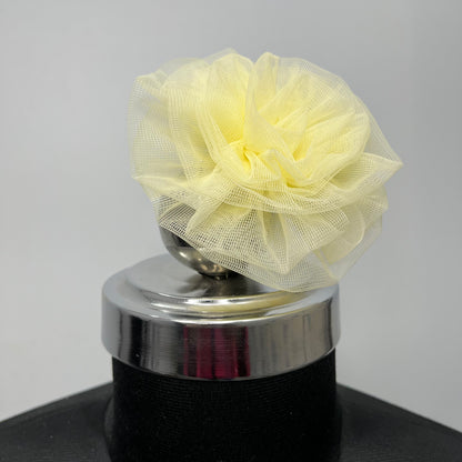Pastel Yellow Flower Fascinator | Birthday Hair Accessories