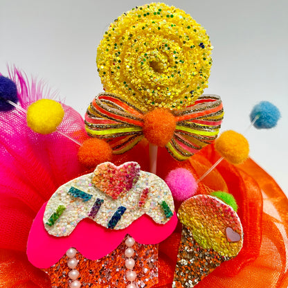 Candy Land Fascinator Hat | Fun and Quirky Girl Hair Accessories