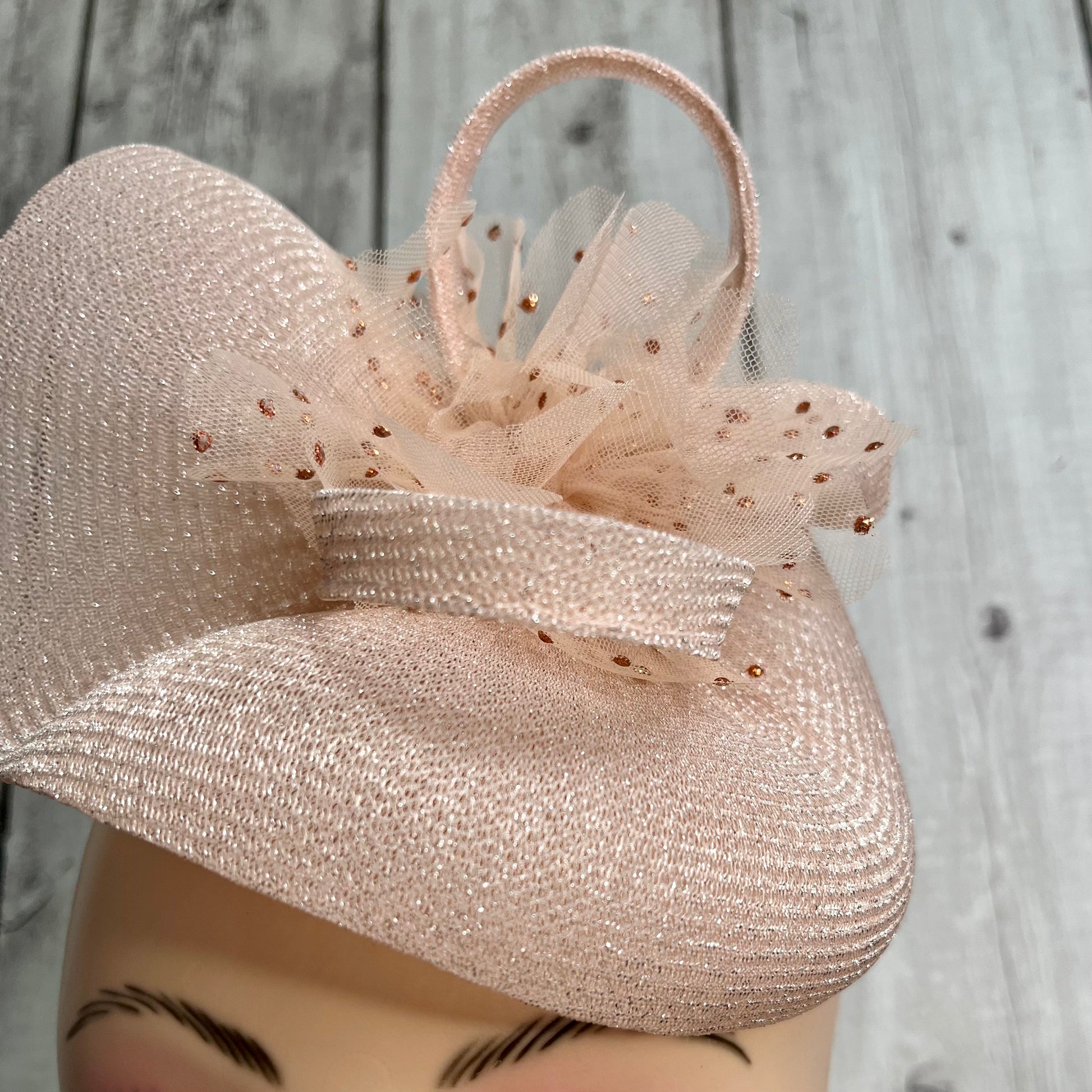 Blush Pink Fascinator Hair Clip | India Wedding Photoshoot Ideas
