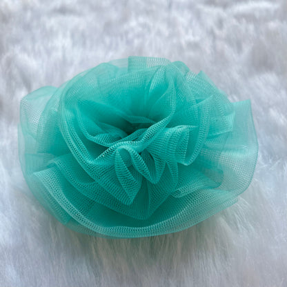Turquoise Blue Flower Fascinator | Birthday Hair Accessory