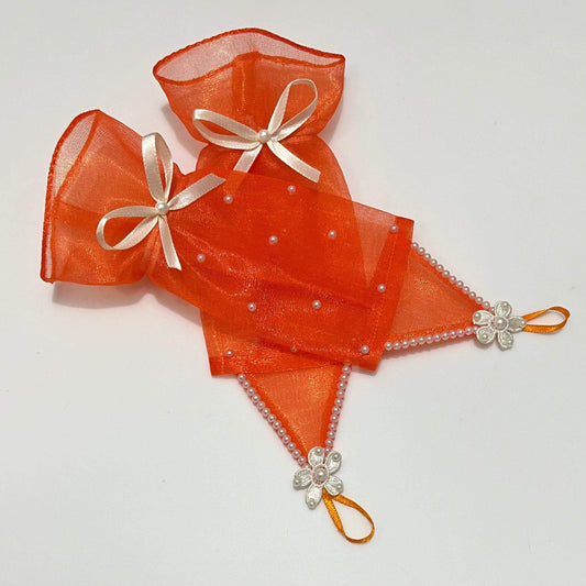 Daisy Mario Princess Orange Princess Gloves | Birthday Accessory